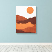 Toile Boho Chic Desert Mountains Paysage (Insitu (Plancher de Bois))