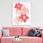 Toile Boho floral flottant (Insitu(Salon))