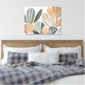 Toile Boho Flower Leaf style d'art botanique Simple Mode (Insitu(Chambre))