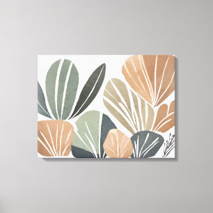 Toile Boho Flower Leaf style d'art botanique Simple Mode