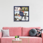 Toile Boho Flowers - Collage photo Mariage (Insitu(Salon))