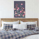Toile Boho Foncé Floral (Insitu(Chambre))