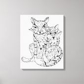Toile Boho Fox Doodle 6 (Recto)