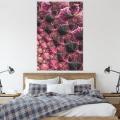 Toile Boho Funky Eclectique Rose Noir Abstrait Fractal (Insitu(Chambre))