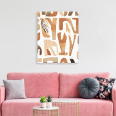 Toile Boho Rock alphabet Art botanique moderne (Insitu(Salon))