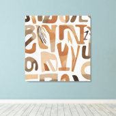 Toile Boho Rock alphabet Art botanique moderne (Insitu (Plancher de Bois))