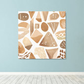 Toile Boho Rock Leaf style d'art botanique Simple modern (Insitu (Plancher de Bois))