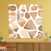 Toile Boho Rock Leaf style d'art botanique Simple modern (Insitu(Salon))