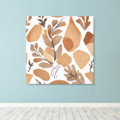 Toile Boho Rock Leaf style d'art botanique Simple modern (Insitu (Plancher de Bois))