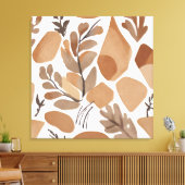 Toile Boho Rock Leaf style d'art botanique Simple modern (Insitu(Salon))