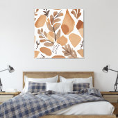 Toile Boho Rock Leaf style d'art botanique Simple modern (Insitu(Chambre))