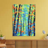 Toile Bois colorés (Insitu(Salon))