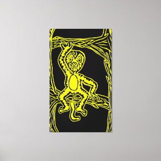 Toile bois de singe