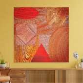 Toile Bois - formes géométriques texturées (Insitu(Salon))