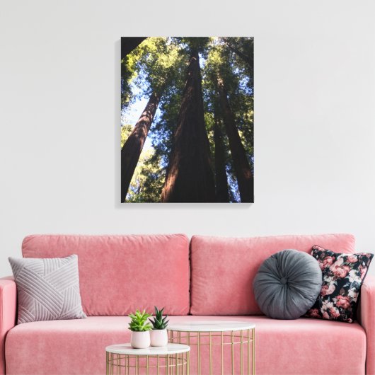 Toile Bois rouge géant (Insitu(Salon))