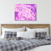 Toile "Bois Violet" abstrait, Lavande, Violet (Insitu(Chambre))