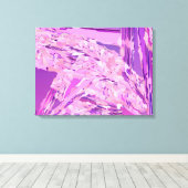 Toile "Bois Violet" abstrait, Lavande, Violet (Insitu (Plancher de Bois))