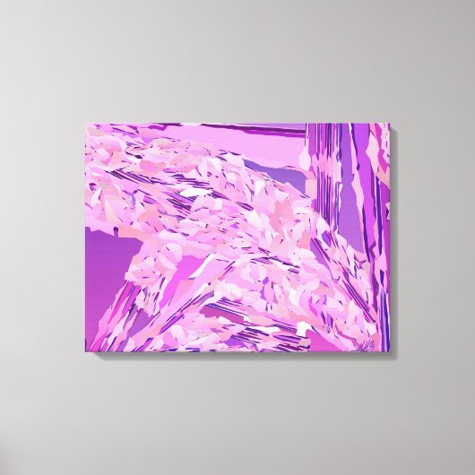 Toile "Bois Violet" abstrait, Lavande, Violet (Recto)