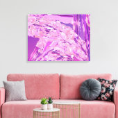 Toile "Bois Violet" abstrait, Lavande, Violet (Insitu(Salon))