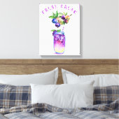 Toile Boisson Cool de jus de bleuet frais - Cocktail d'é (Insitu(Chambre))