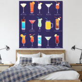 Toile Boissons à cocktails en verres (Insitu(Chambre))