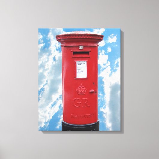 Toile Boîte britannique rouge de courrier (Recto)