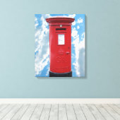 Toile Boîte britannique rouge de courrier (Insitu (Plancher de Bois))