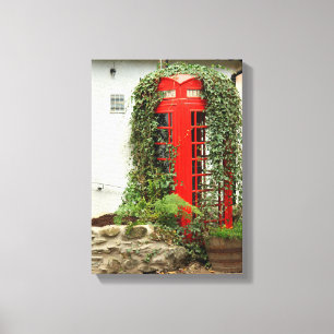 Toile Boîte de téléphone rouge
