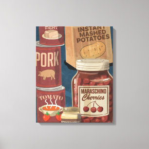 Toile boîtes de cuisine en fer-blanc et en aluminium