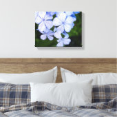 Toile Bokeh Floral Bleu (Insitu(Chambre))