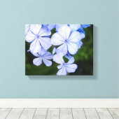 Toile Bokeh Floral Bleu (Insitu (Plancher de Bois))