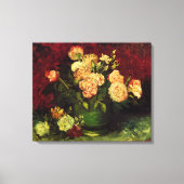 Toile Bol avec pivoines et roses par Vincent van Gogh (Recto)