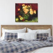 Toile Bol avec pivoines et roses par Vincent van Gogh (Insitu(Chambre))