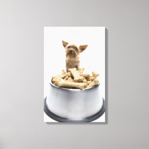 Toile Bol de festins de chien par Yorkshire Terrier
