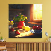 Toile Bol de Fruit et Fleurs au soleil 5 (Insitu(Salon))