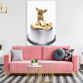 Toile Bol de gâteries pour chiens par Yorkshire Terrier (Insitu(Salon))