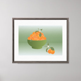 Toile Bol de Prospérité – Mandarines d'Abondance