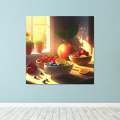 Toile Bol solaire de fruits et fleurs 12 (Insitu (Plancher de Bois))