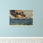 Toile Bombardement du fort Sumter (Insitu (Plancher de Bois))