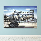 Toile Bombardier 2ème guerre mondiale classique b-17 (Insitu (Plancher de Bois))