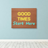 Toile Bon Moment Commencez Ici (Insitu (Plancher de Bois))