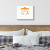 Toile Bon thanksgiving Floral Citrouille classique T-shi (Insitu(Chambre))