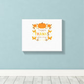 Toile Bon thanksgiving Floral Citrouille classique T-shi (Insitu (Plancher de Bois))