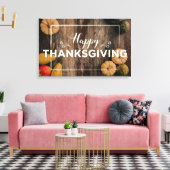 Toile Bon thanksgiving Gourds sur bois rustique (Insitu(Salon))