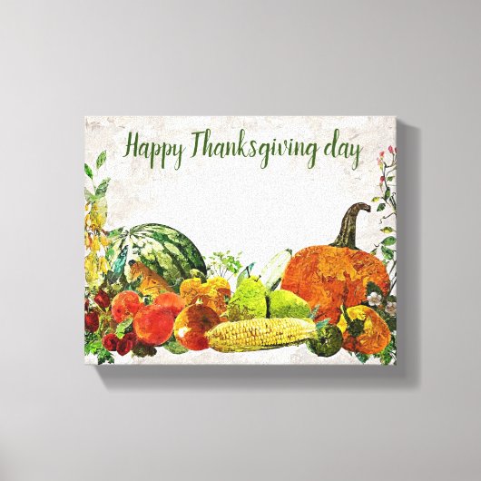 Toile Bon thanksgiving jour (Recto)