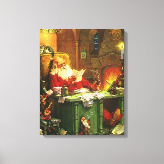 Toile Bon Vieux Père Noël (Recto)