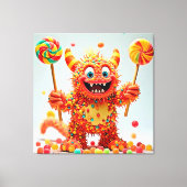 Toile Bonbons de Monster heureux Design (Recto)