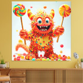 Toile Bonbons de Monster heureux Design (Insitu(Salon))