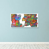 Toile Bonheur Par Squid Fear City (2.5) (Insitu (Plancher de Bois))