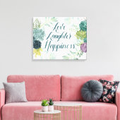 Toile Bonheur plante | Amour rire bonheur (Insitu(Salon))